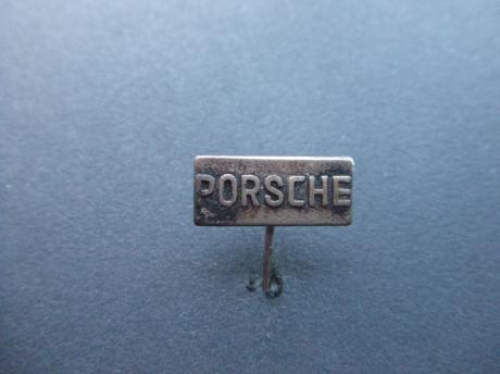 Porsche sportwagen logo zilverkleurige